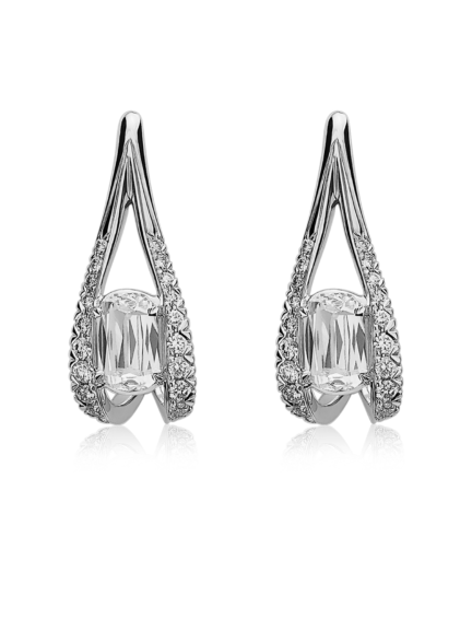 L’Amour Crisscut® Diamond Earrings (L116ER-080) - Crisscut® Diamond Jewelry