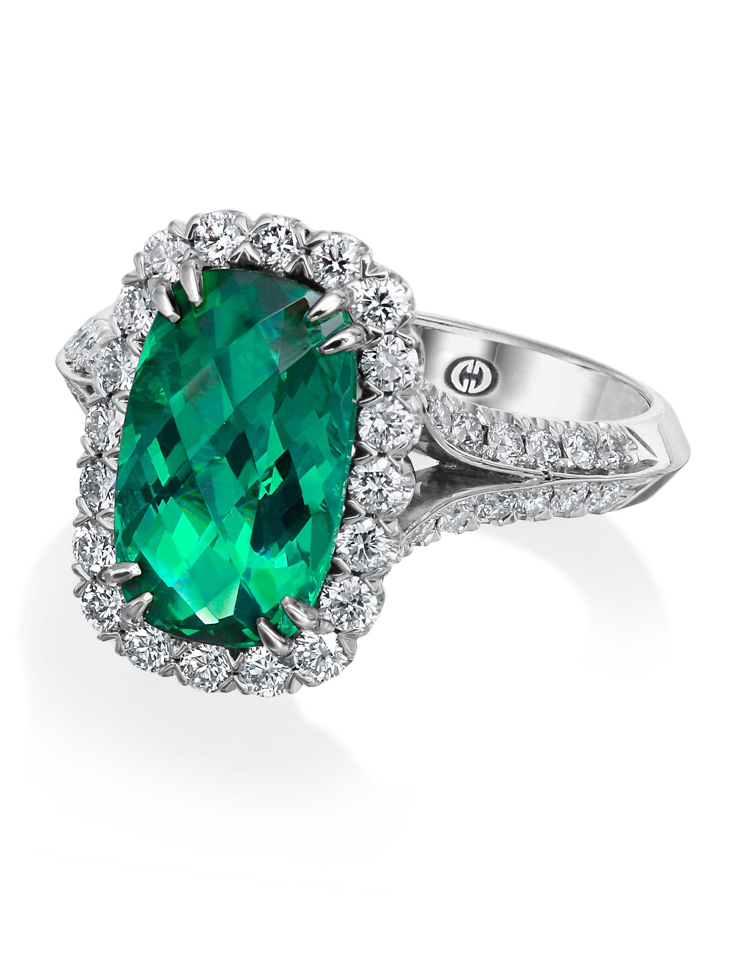Christopher Designs Green Tourmaline Fashion Ring (L100-GT) - Crisscut ...