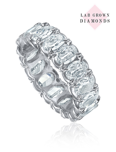 NEON CRISSCUT CUSHION LAB GROWN DIAMOND BAND – Cy Fredrics Jewelers